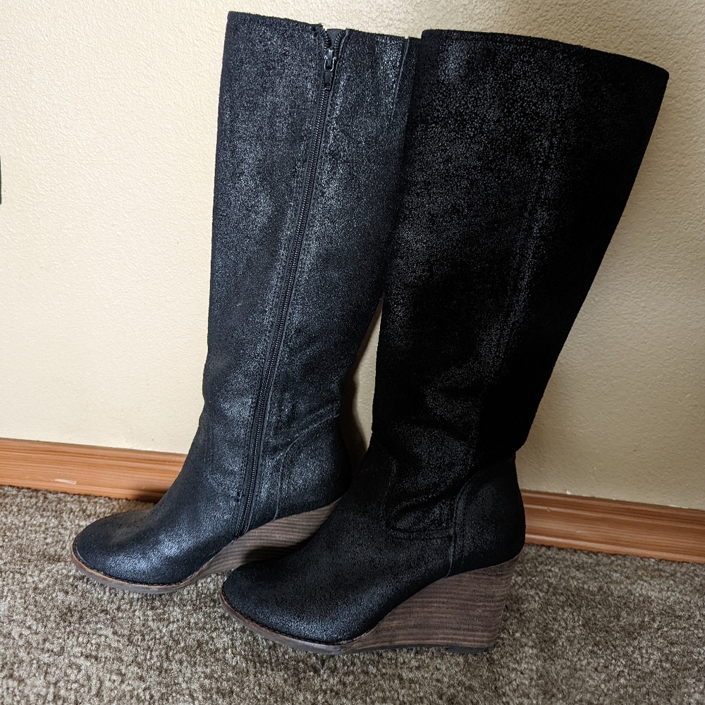 Lucky brand leather boots